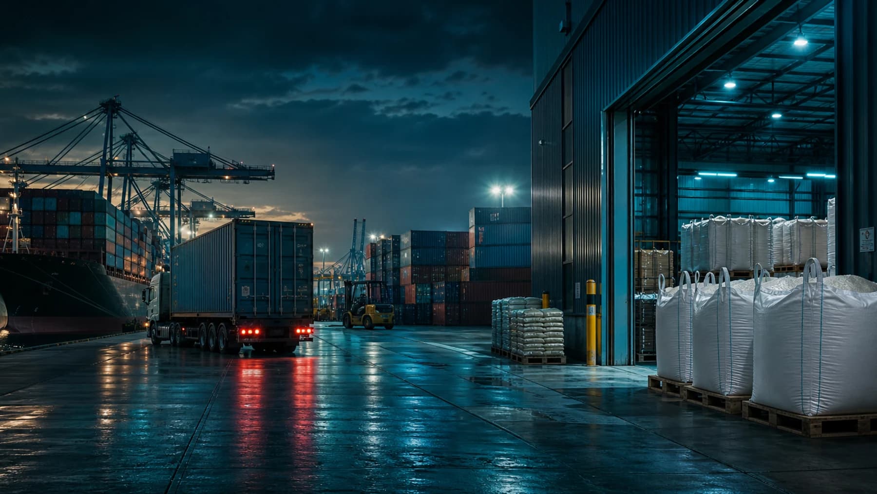 UAE container port and cargo logistics