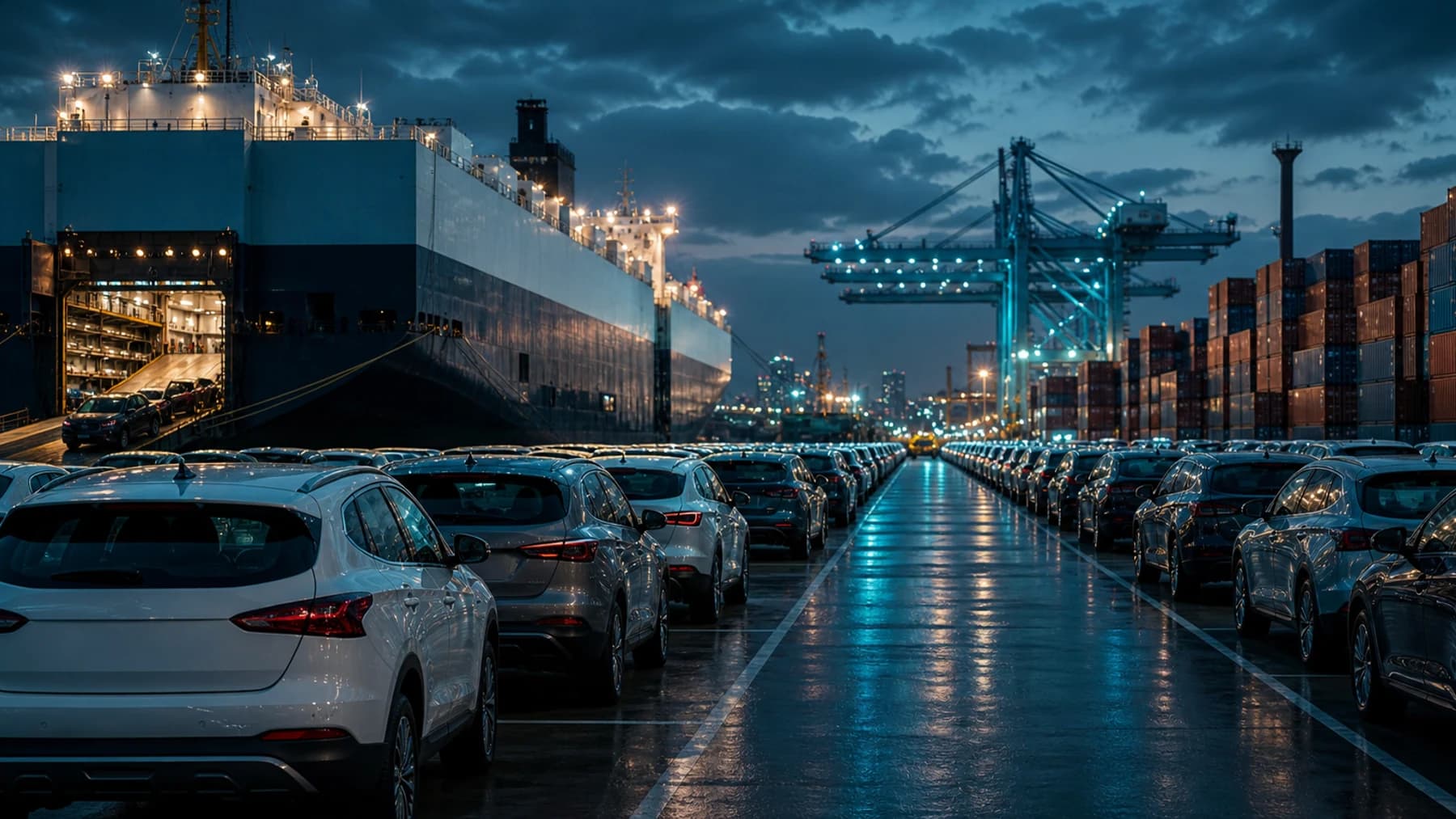 Vehicle export terminal