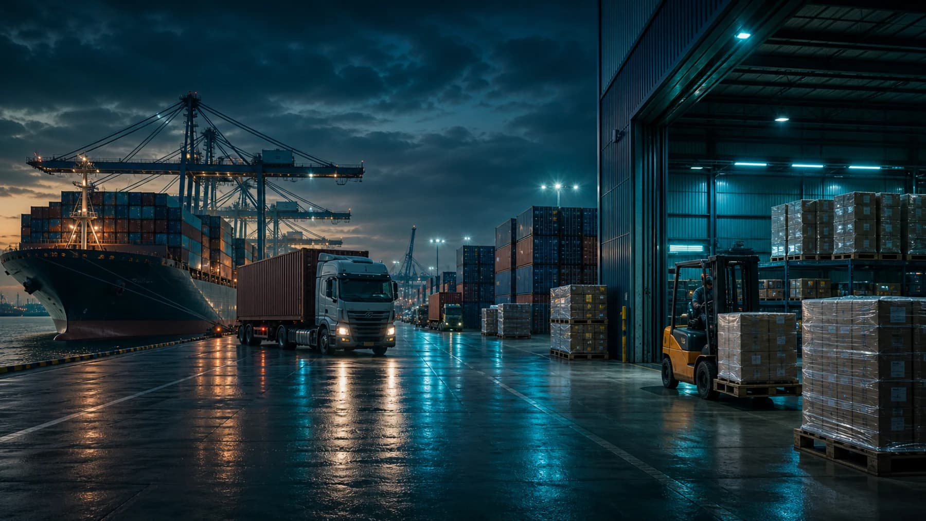Cargo vessel for international trading